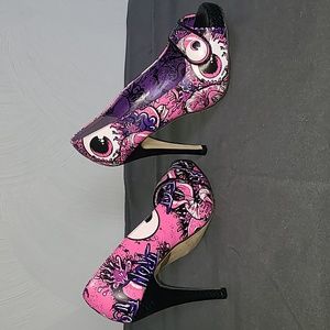 Sexy Open-Toe Heels Monster Iron Fist pumps